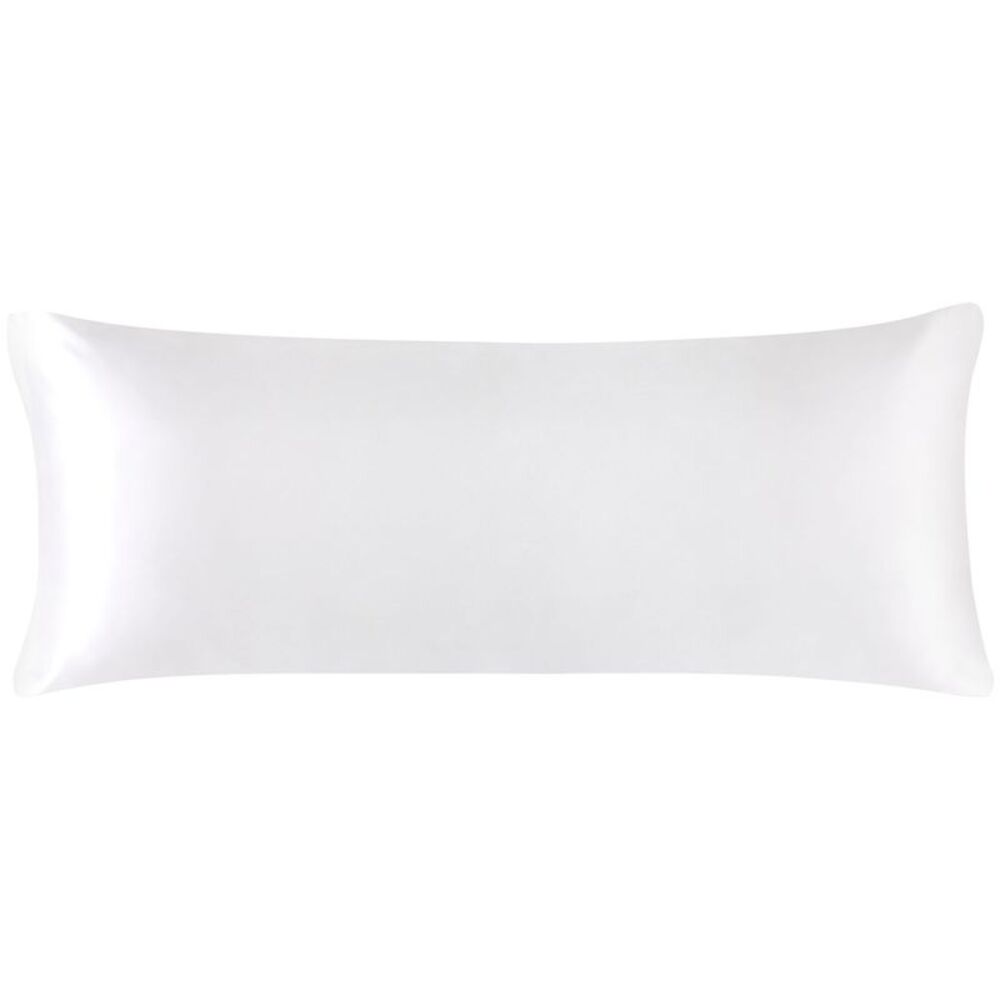 Satin Body Pillowcases with Zipper Closure 20"x60" White